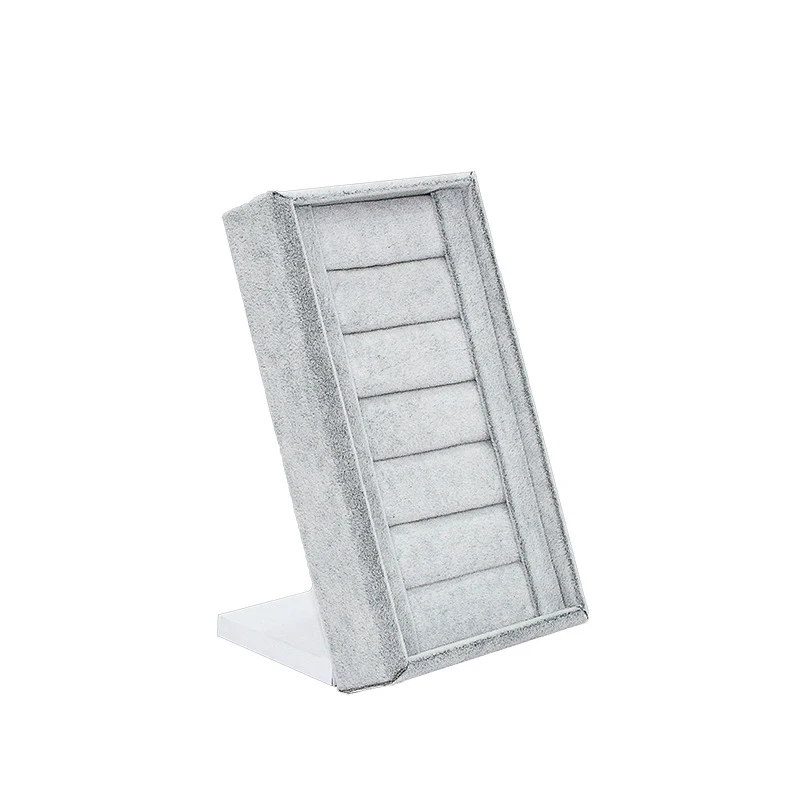 Suede ring rack bracelet display rack earrings display board storage box jewelry display props wholesale