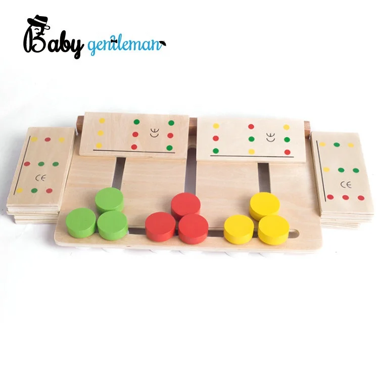 2023 High quality montessori educational wooden 3 colors logical game fo kids Z12070F