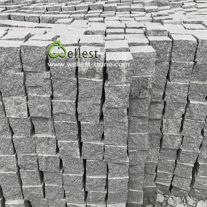 Grey stone granite cube10x10x10