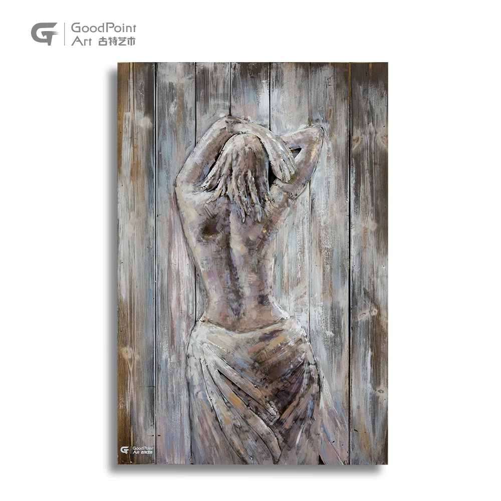 Perfect gift art retro hot sexy nake women decorative pictures oil painting for bathroom