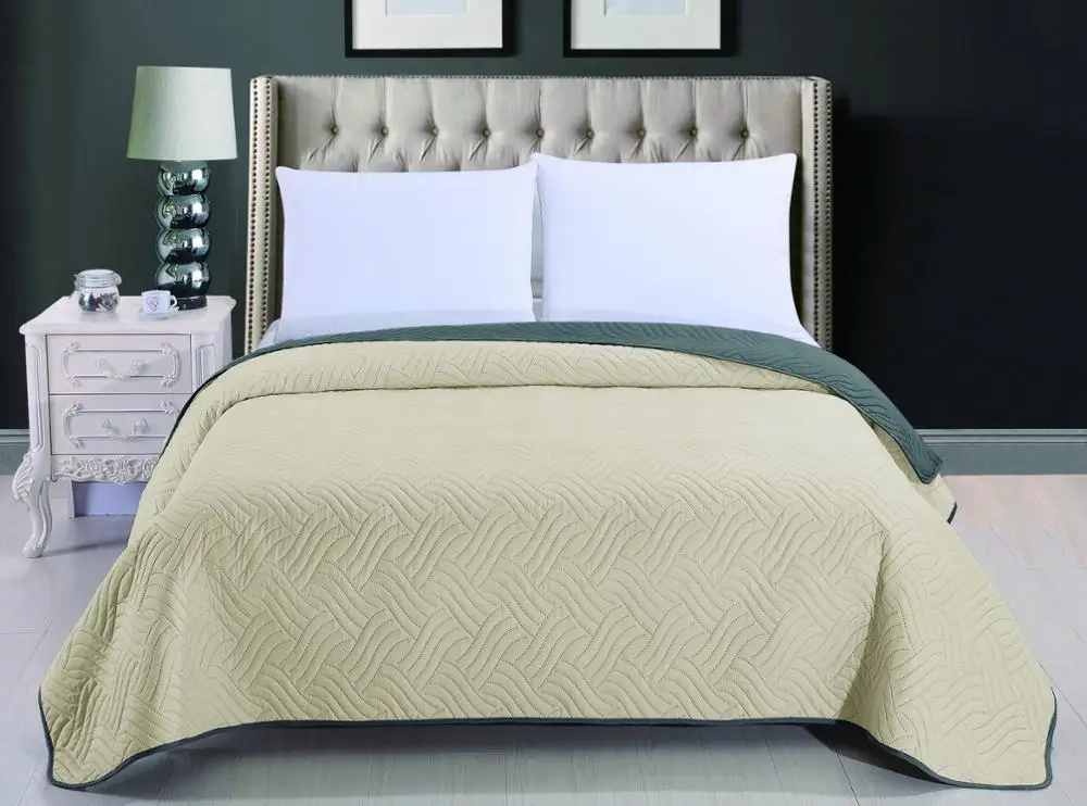 
hot sale cheap blanket 100% microfiber bedspread quilted cover 