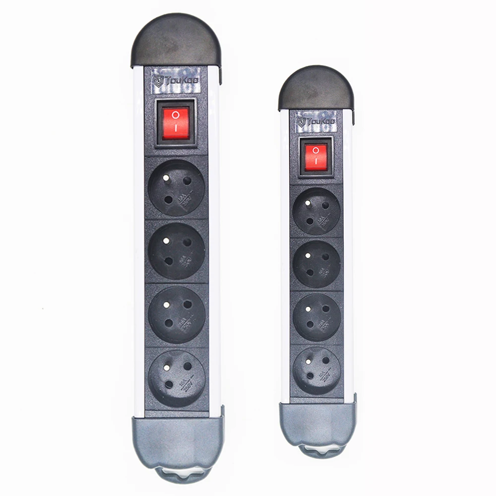 4 розетки французский штепсель с удлинителем электрическая розетка с двойным разрывом главный выключатель