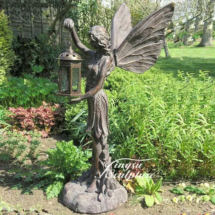 Cheap decoration large resin garden fairy statues