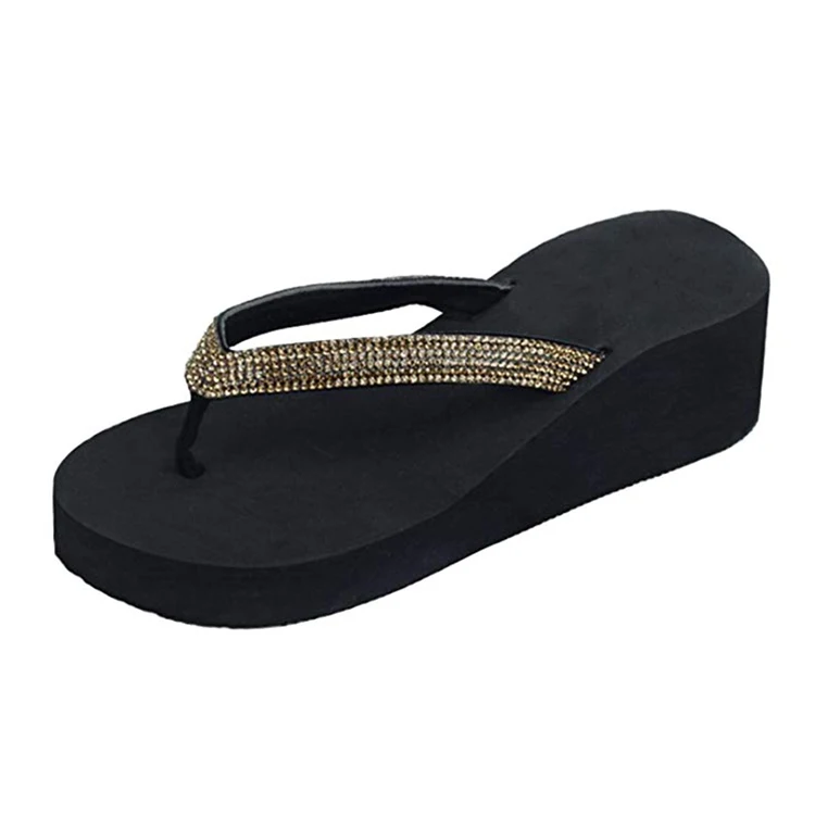 2014 lady sandal wedge fashion flip flop wholesale