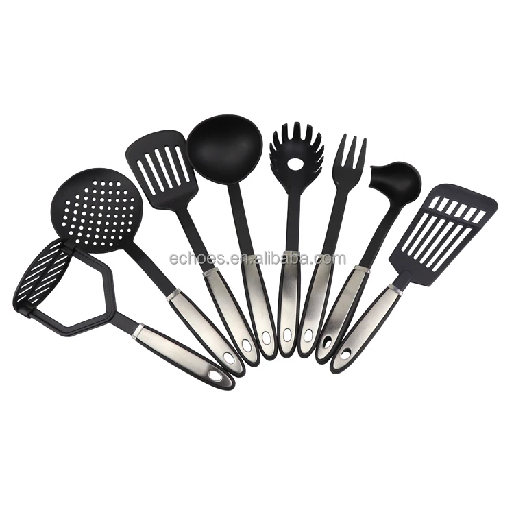 Лидер продаж кухонные инструменты комплект из 17 предметов нейлоновая кухонная утварь с антипригарным покрытием и термостойким для приготовления пищи