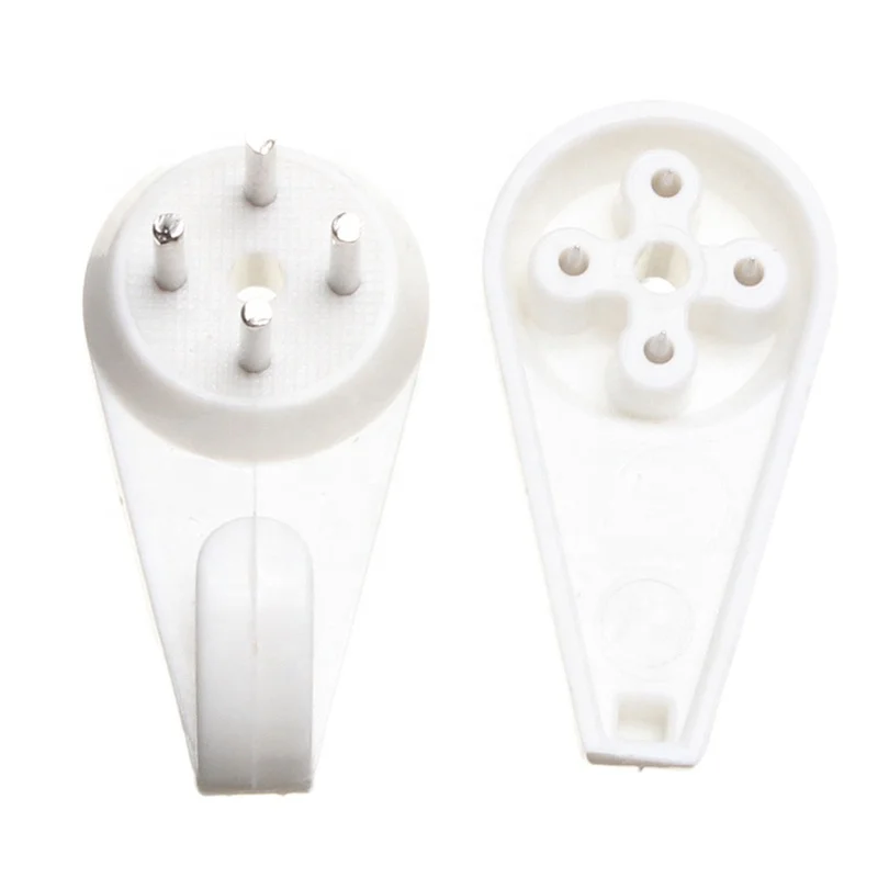 
10pcs/Set White Plastic Invisible Wall Mount Photo Picture Frame Nail Hook Hanger 30mm Easy To Fix Without Trace 