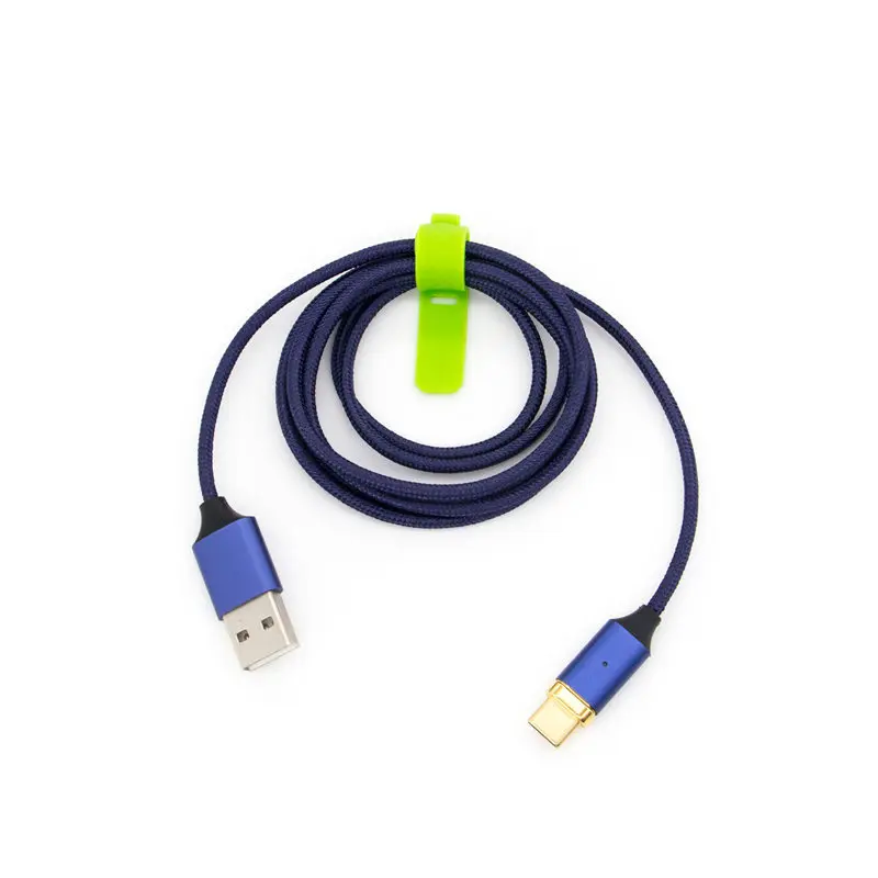 FLOVEME Magnet Micro Usb Type C Cable 3A Fast Charging 1M LED Magnetic Charging Cable For Samsung