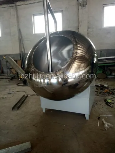 Automatic powder sugar shocolate peanut coating machine/Snack Food Mixing pan drum coater HJ-CM029