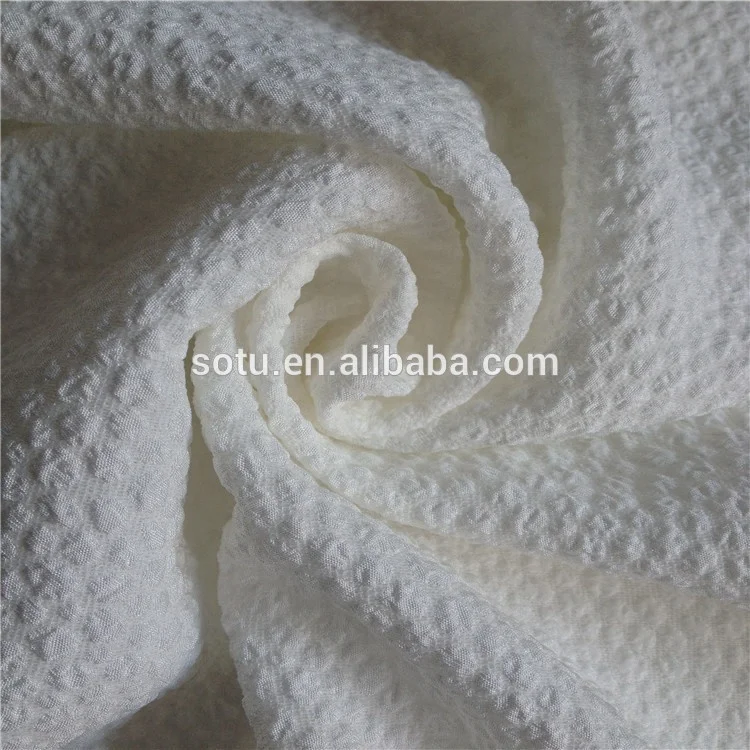 100%polyester 75dx40d soft shinny crepe stretch spandex seersuck jacquard fabric for lady dress garment and wedding