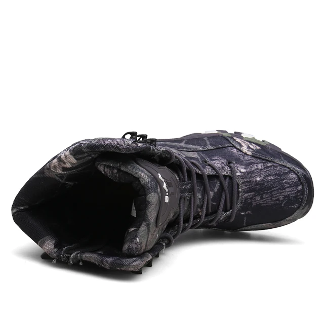 
Camouflage Wholesale Factory Supply Waterproof High Quality Hiking Hunt Shoes Army Military Safety Tactical Combat Boots For Men 