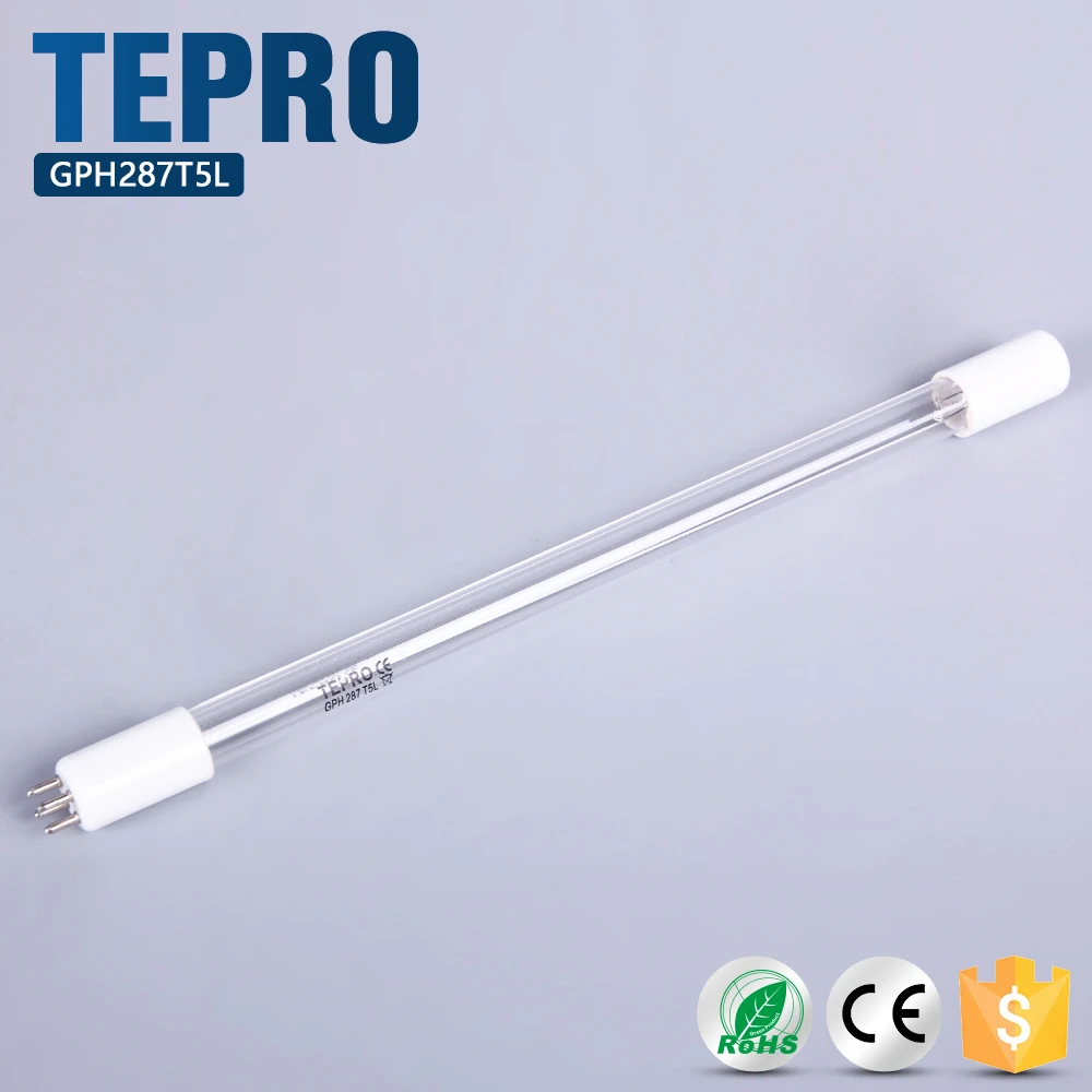 UV-C бактерицидное трубки стандарт 4-Pin 118 мм 150 212 287 УФ лампочки 6 Вт 8 10 14 Бактерицидные