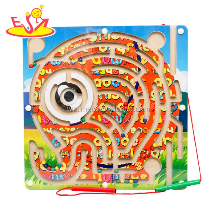 toy wholesale baby wooden magnetic number maze funny kids wooden magnetic number maze best child magnetic number maze W11H019