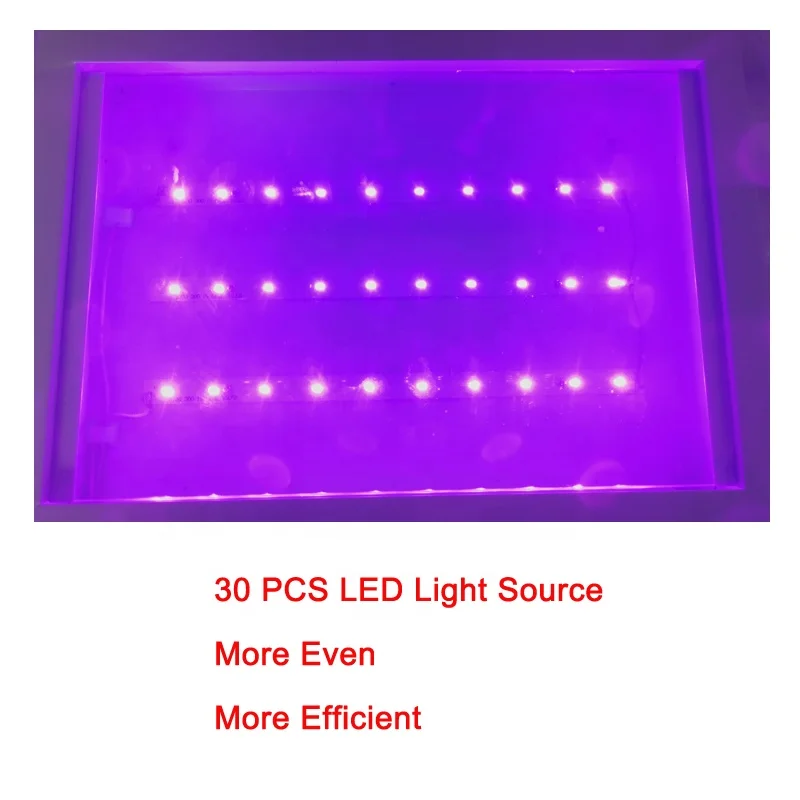 12x8inch 25W Pad printing LED uv exposure unit