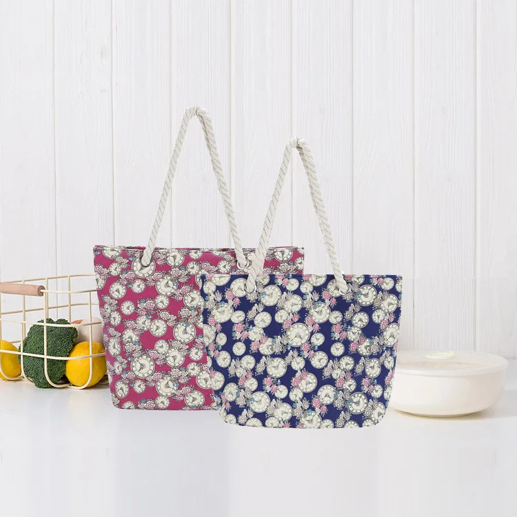 Тканевая богемная пляжная сумка на заказ, сумки-тоут через плечо, женские холщовые сумки