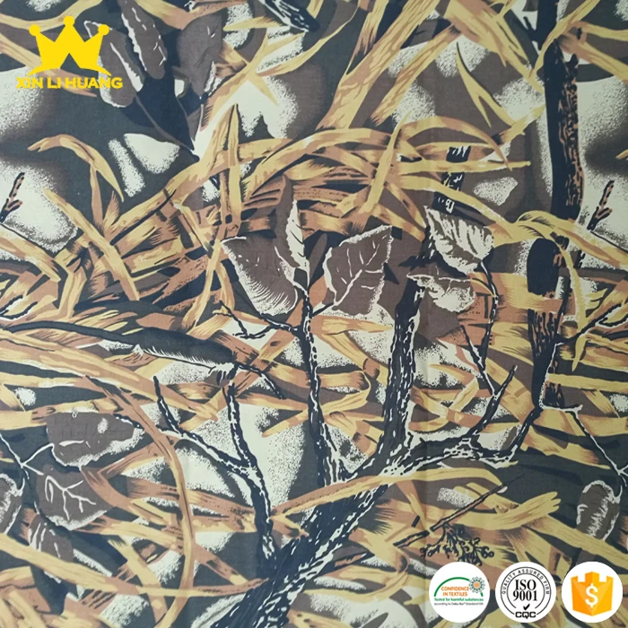 
New Design Russia Forest Grass Printed 80% Cotton 20% Polyester CVC Twill Fabric 