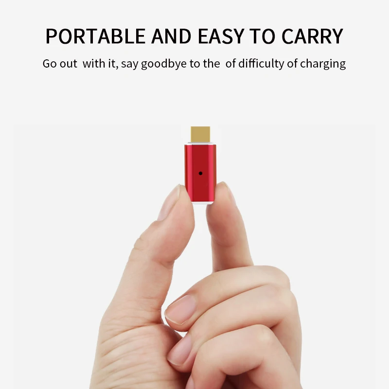 2019 Newest design magnetic metal charging adapter for IOS Type-c Micro