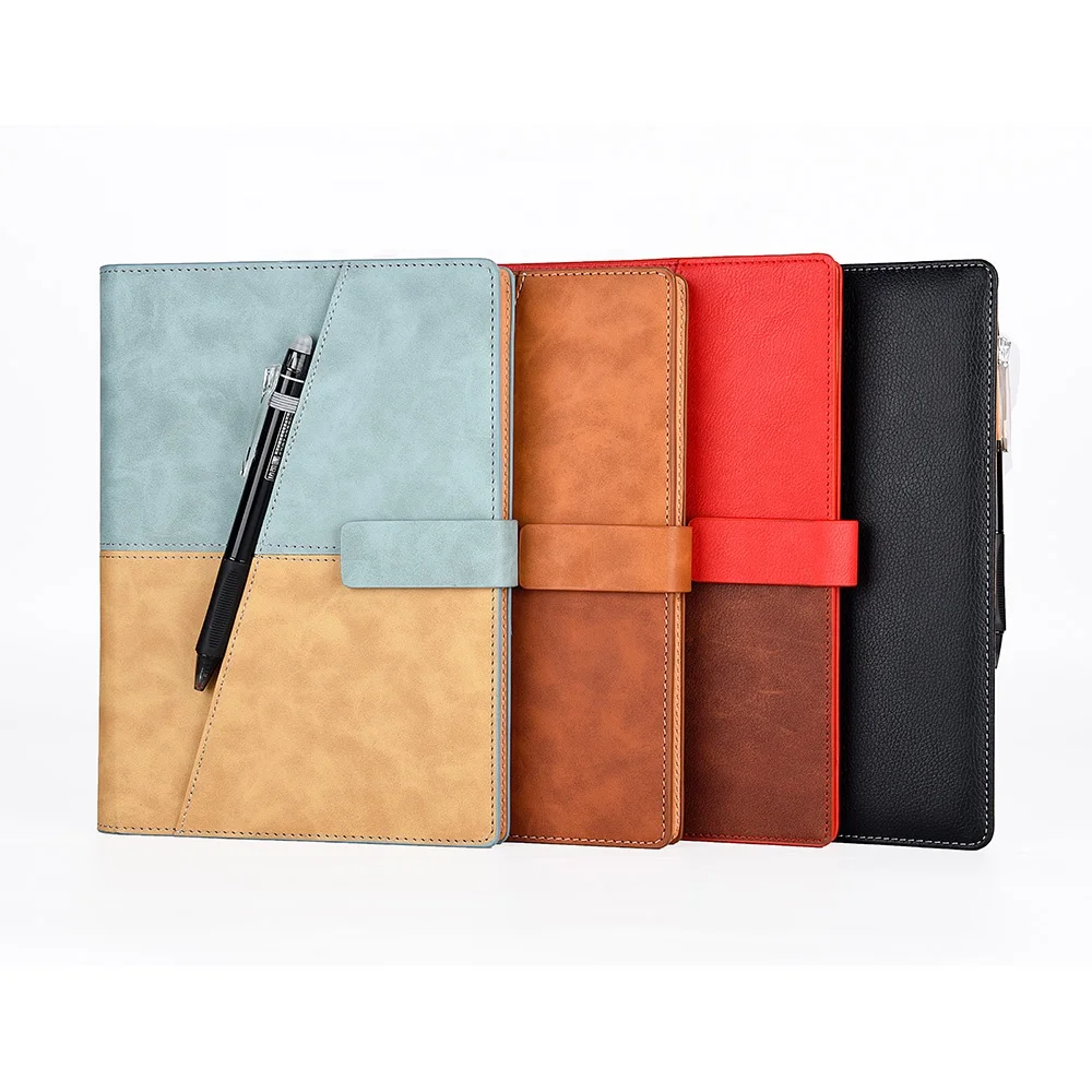 Персонализированный блокнот на спирали с покрытием из ПВХ Elfinbook и ручкой Elfinbook