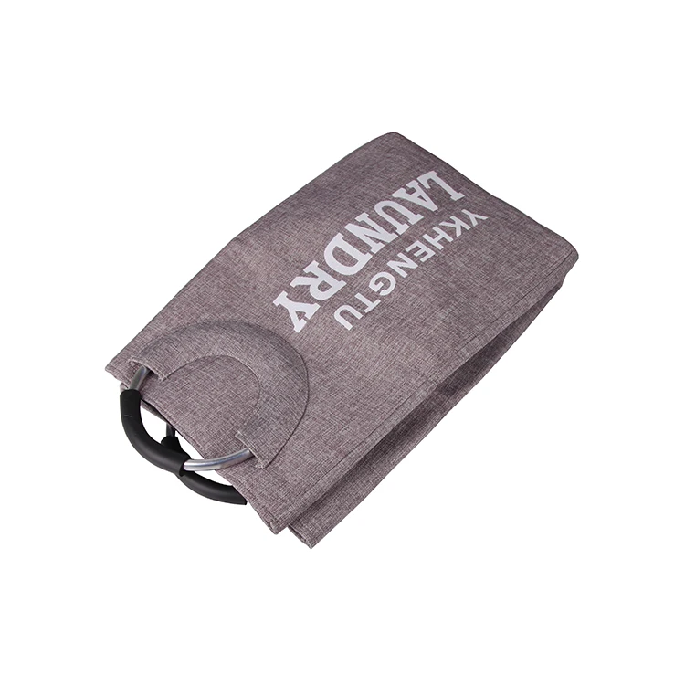 Портативная Экологически чистая Складная ручка перерабатываемая корзина для белья Джутовая сумка