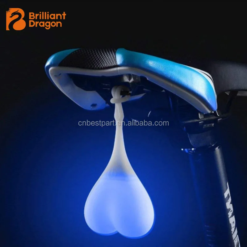 Heart Shape Bicycle Taillights 1pc LED bike  rear light Silica Safety bike front light Warning Light