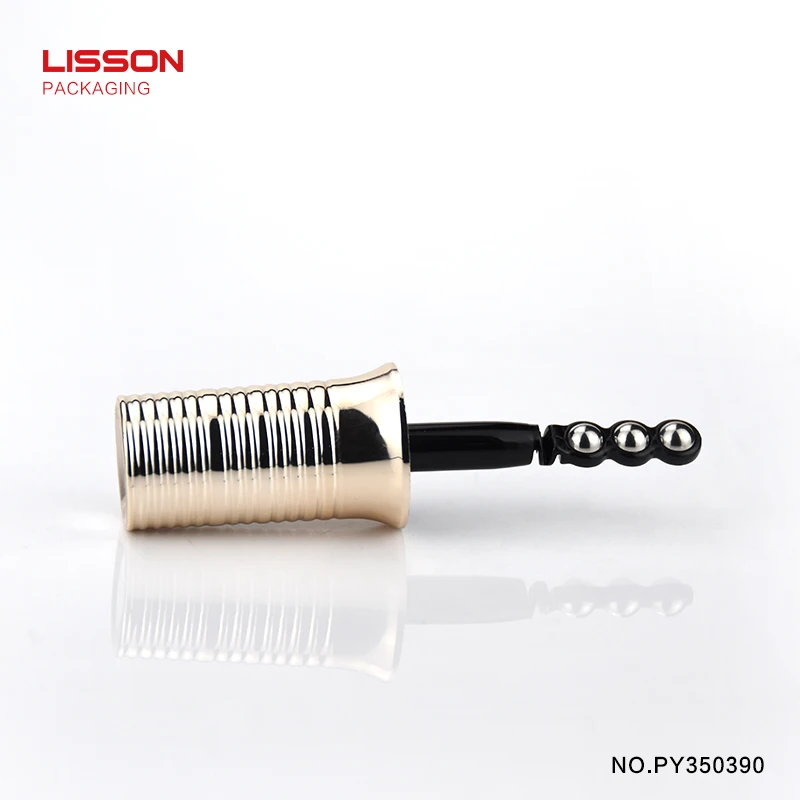 D35 20ml Empty vibration cosmetic glass eye cream bottle packaging container with three rollers applicator