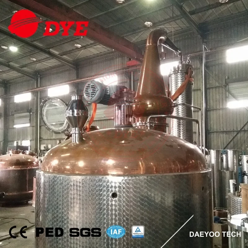 600gallon alembic copper still whisky distillery Pot Still whiskey distillation equipment for sale