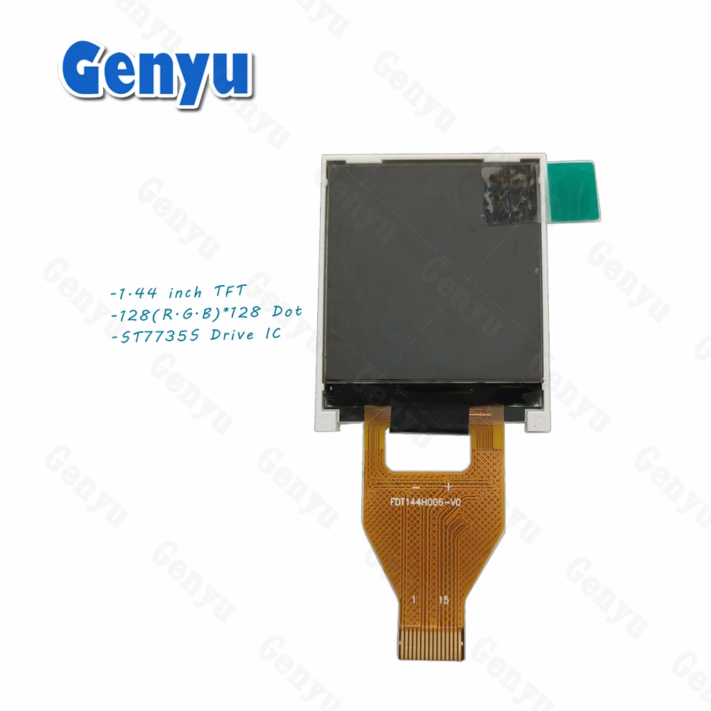  15 Pin ZIF тип полный цветной ЖК-дисплей 128x128 Графический 1 4 дюймов tft для потребительской электроники применение