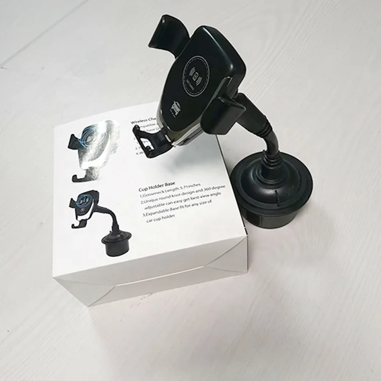 2in1 Wireless Car Charger Fast Charging 10W Car Phone Holder Car Wireless Charger Mobile Holder