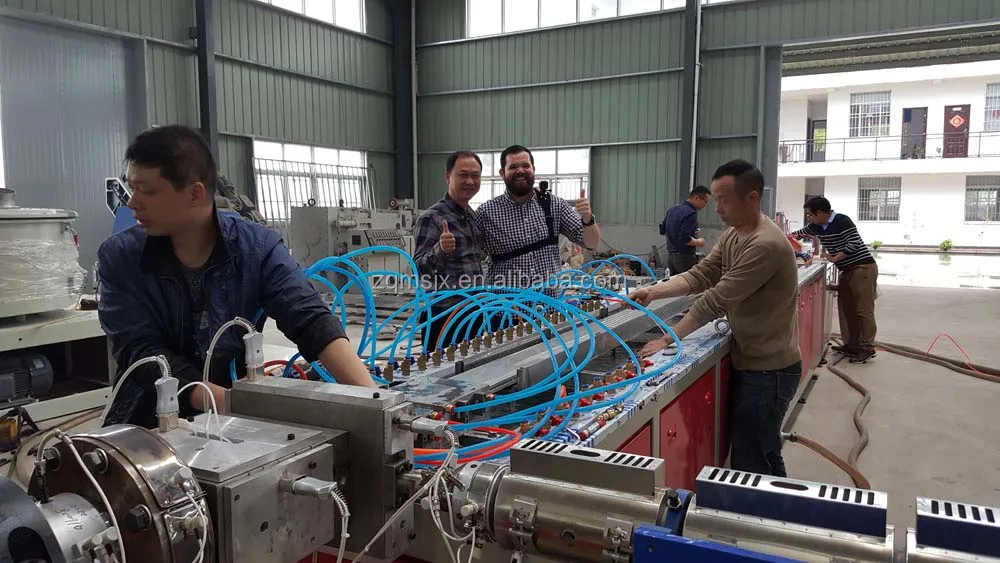 WPC Co-extrusion Profile Machine, WPC(PE) Profile Extrusion Line,wood Plastic Composite Profile Extrusion Machine