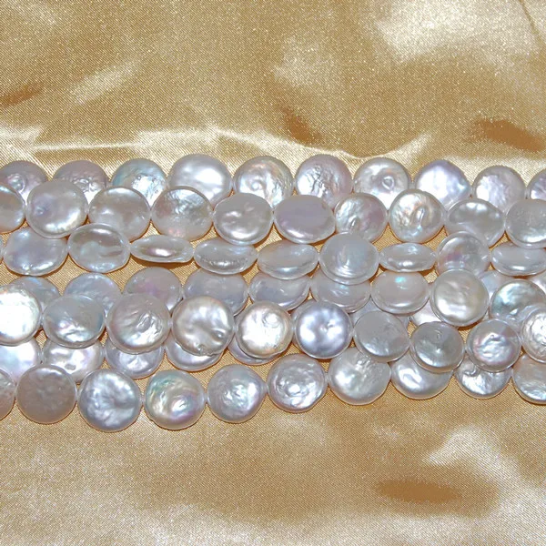 12-13mm peacock color coin natural freshwater pearl strands wholesale