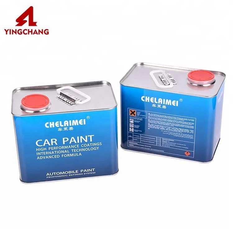 
1L oil paint rectangular metal tin can with metal lid 