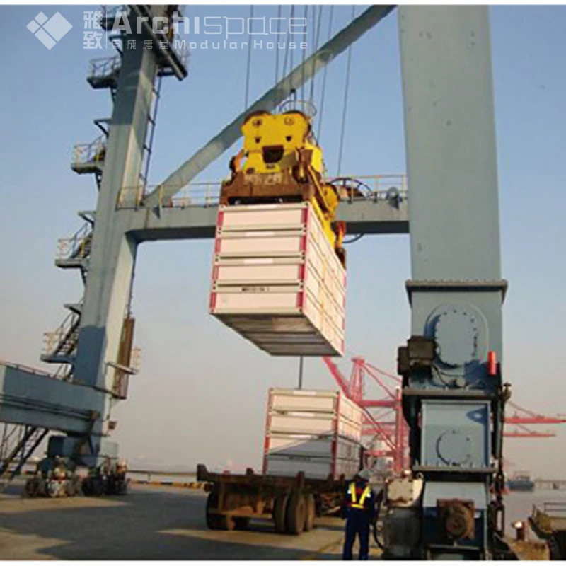 
Military camp with luxury modern prefabricated house 