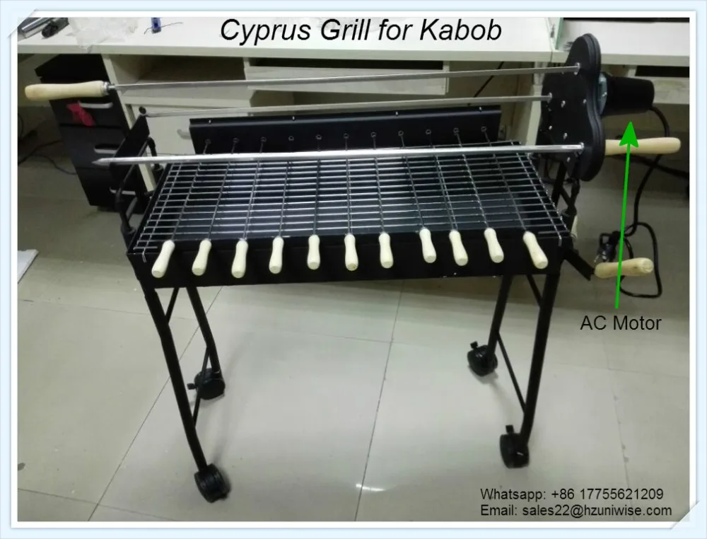 Cyprus Bbq Grill Outdoor Commercial Rotisserie Grill Pig Spit Roaster With Motor