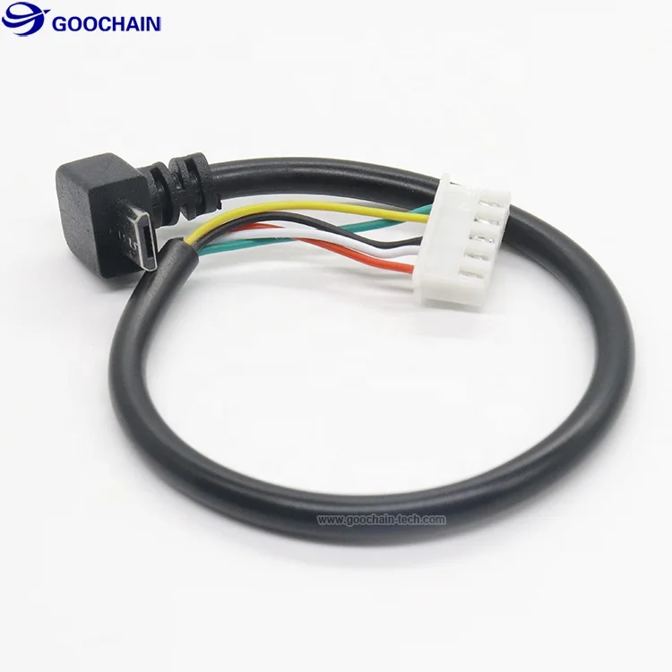 Up angle micro usb to JST PH 2.0 XH 5pin cable
