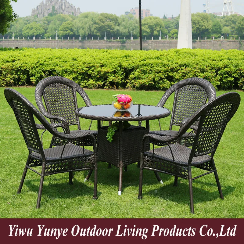 Best Quality rattan / wicker furniture sets rattan garden furniture outdoor patio beach hotel coffee cafe leisure table chair
