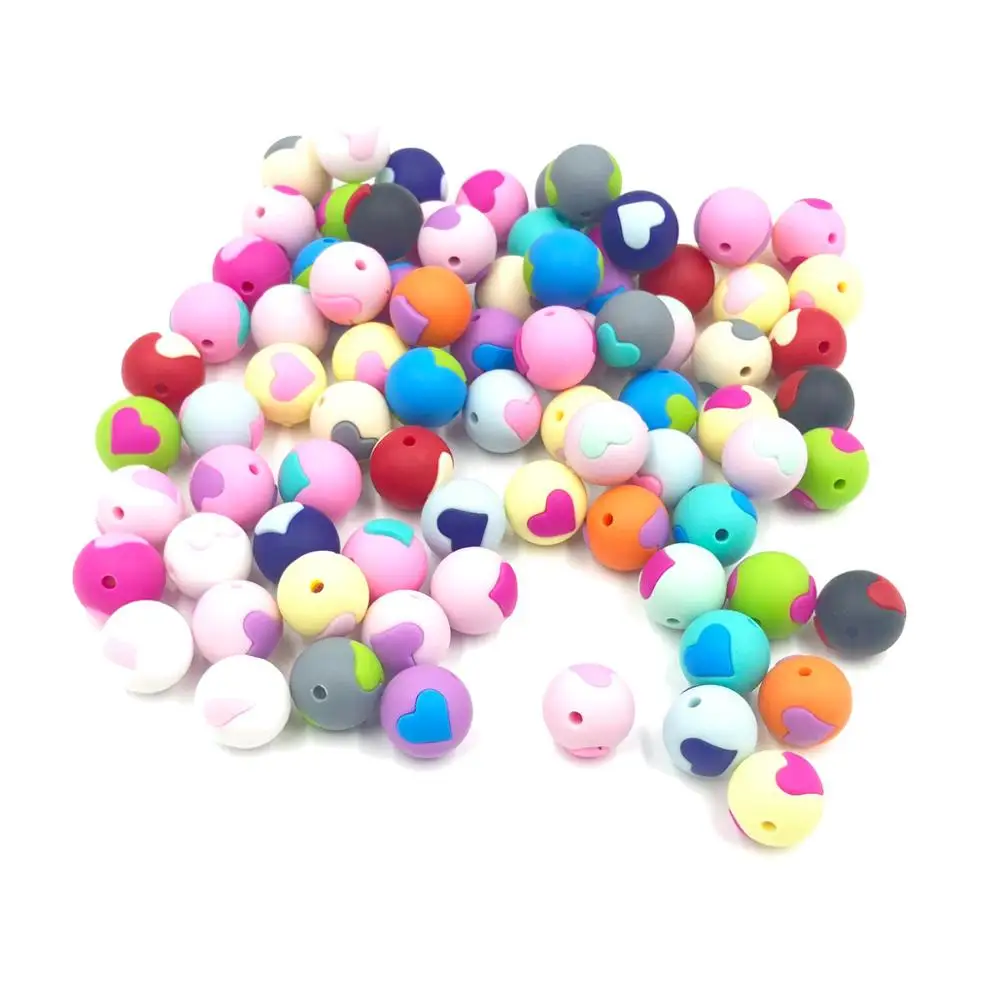 Wholesale DIY Food Grade Silicone Teething Chewing Beads Bulk silicone teething beads For Jewelry