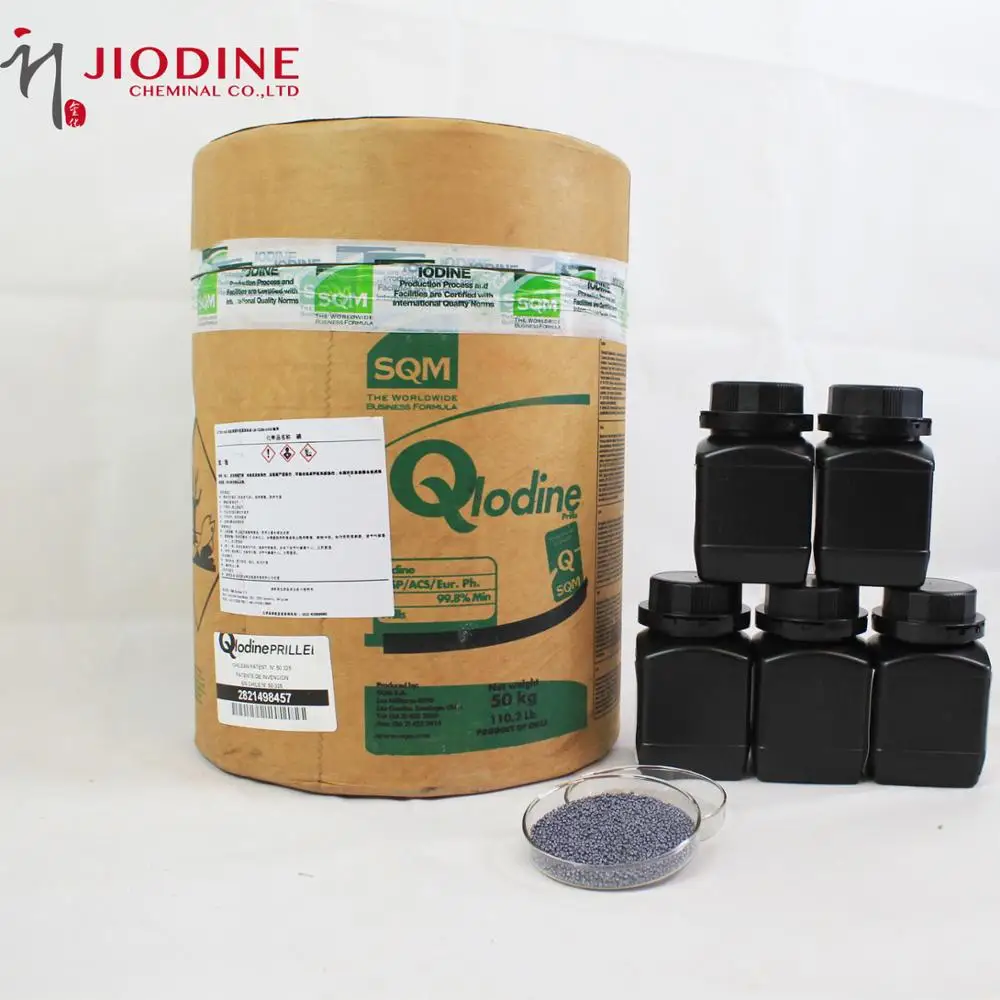 
Cas 7553-56-2 Wholesales Price Medical Grade Iodine from Chile 