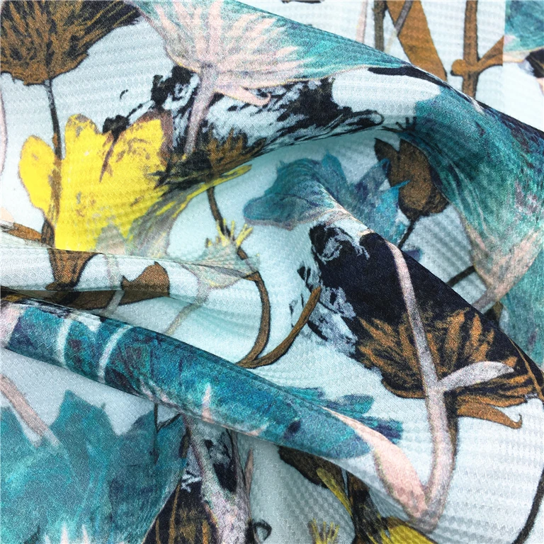 
Custom high quality digital printed silk fabric wholesalers hong kong 