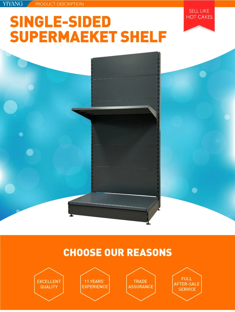 supermarket retail Double side convenience store display shelf / rack gondola shelving