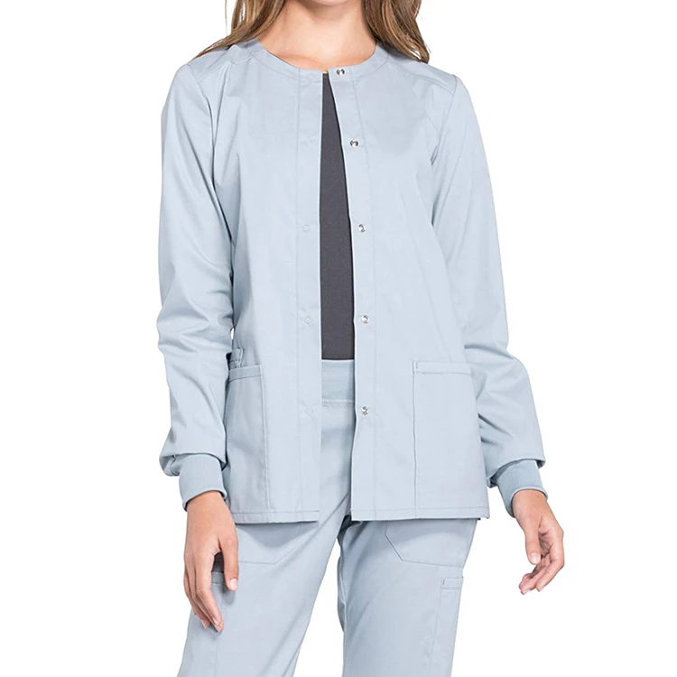 
Cheap Quality Antibacterial Fabric Fine Sewing Medical Hospital Uniform Nurse Scrub Suits 