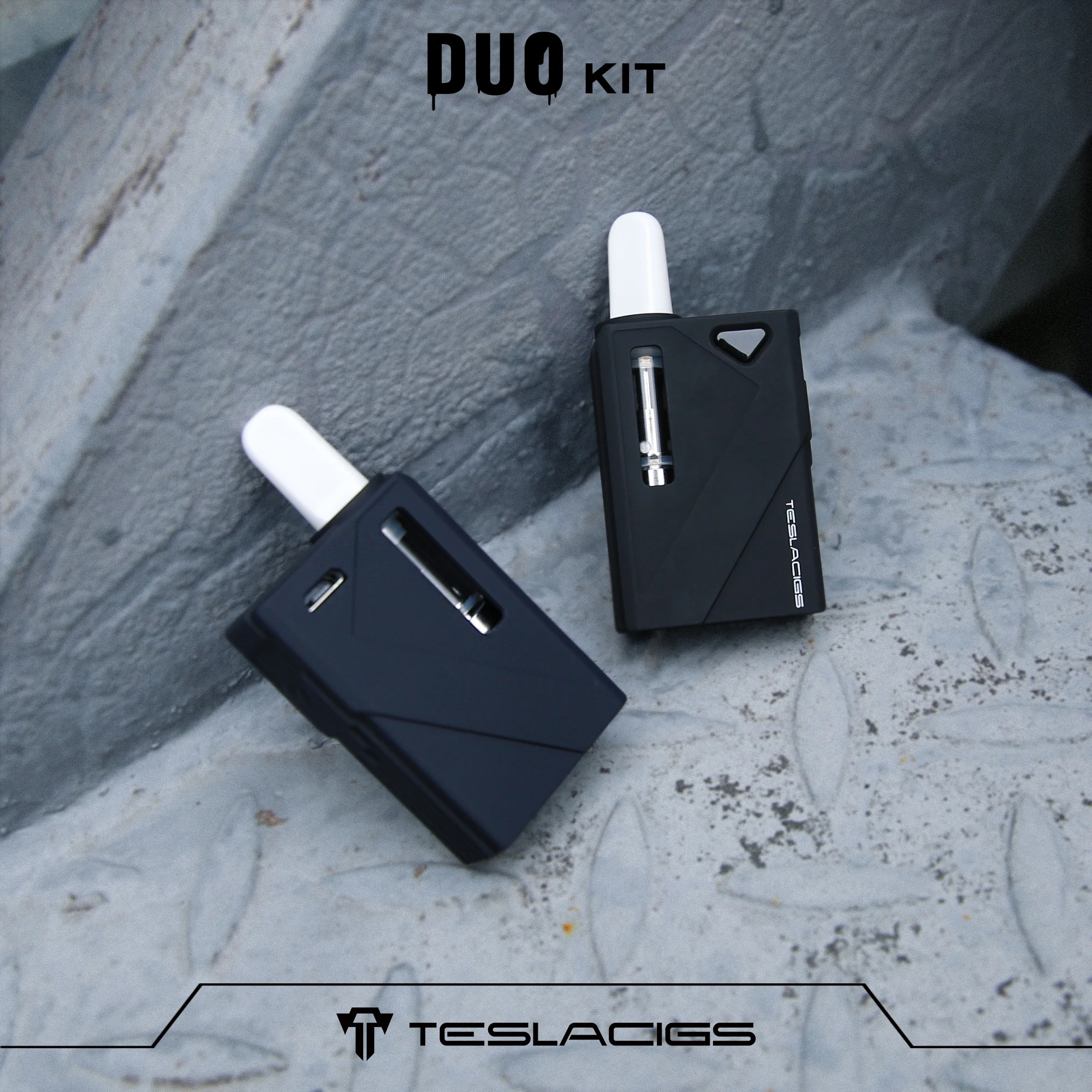 Tesla Original Factory Supply CBD Oil Cartridge Mini DUO for 2 in 1 Vaporizer