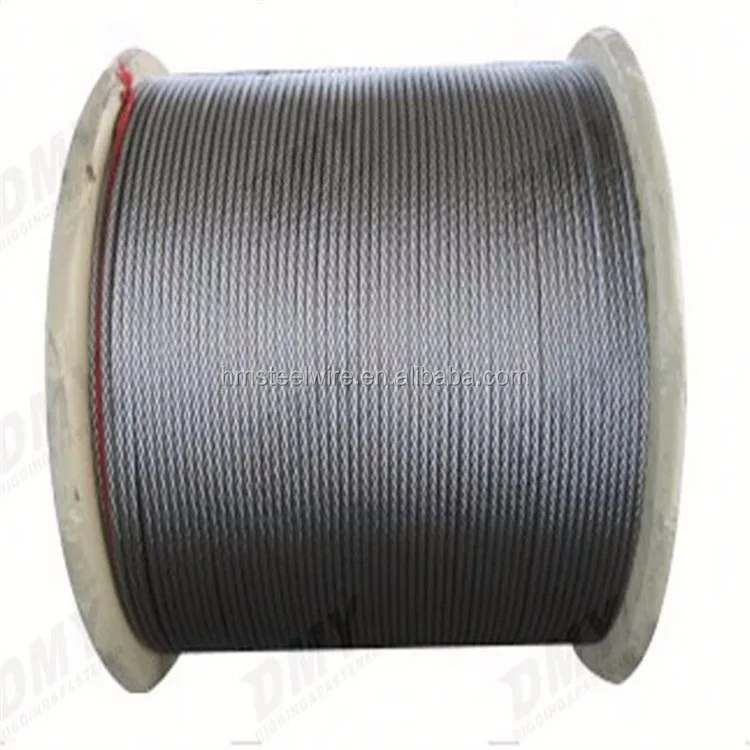 1*7 Electric Wire Cables Hot Dip Galvanized Strand Steel Wire Rope