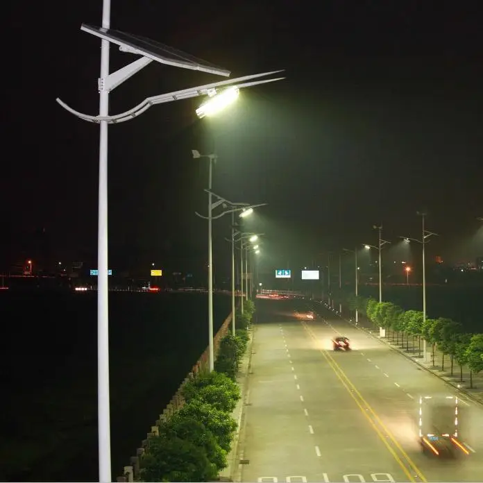 Factory price high intensity hot galvanized 9 meters solar street light pole