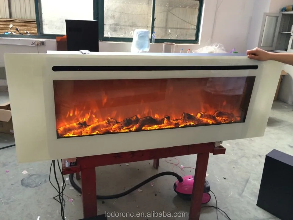 Белый настенный поддельные эффект пламени электрические камины