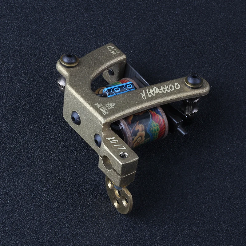 Новинка 2021, Высококачественная тату-машинка ручной работы с 10 катушками, тату-пистолет