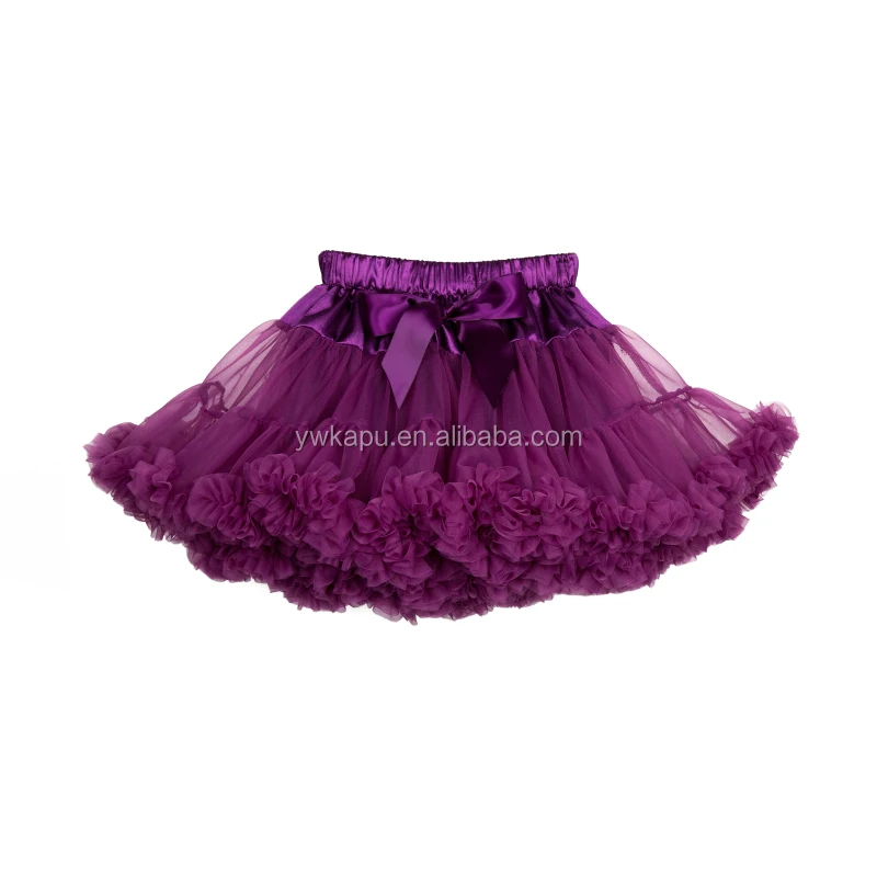Wholesale fluffy tutu skirt for girls baby children tulle skirt 1 year old baby clothes