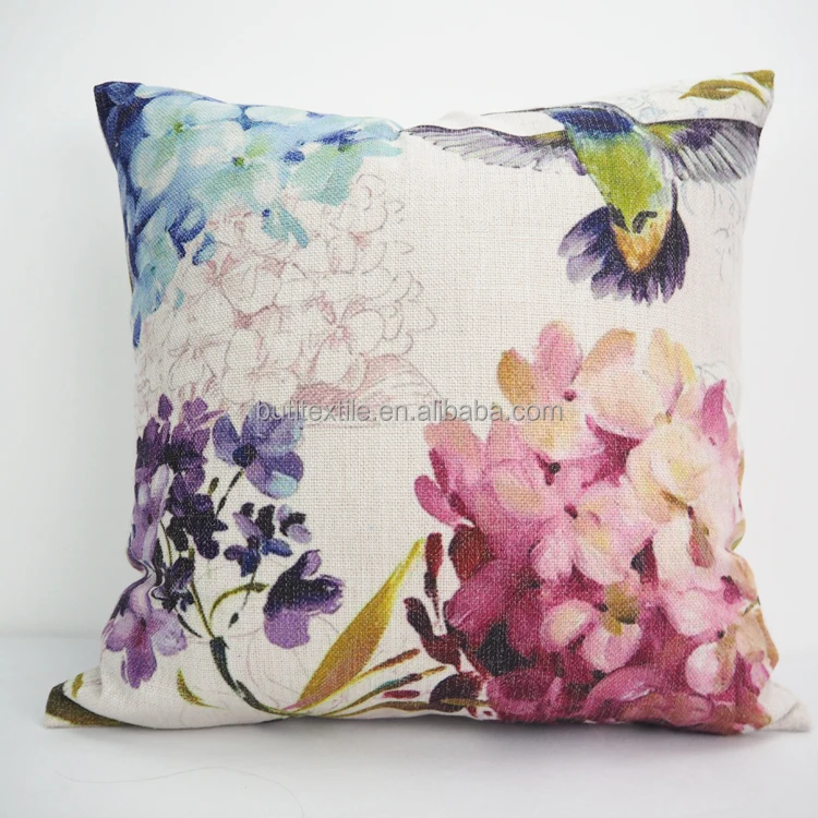 
New design printed custom sofa home decorative lumbar back support cushion covers 