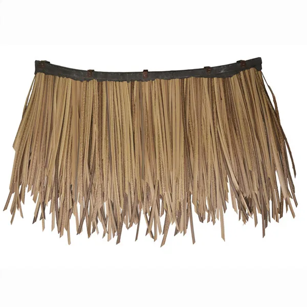 Factory wholesale fireproof synthetic thatch roof tile for amusement park, water park and resorts