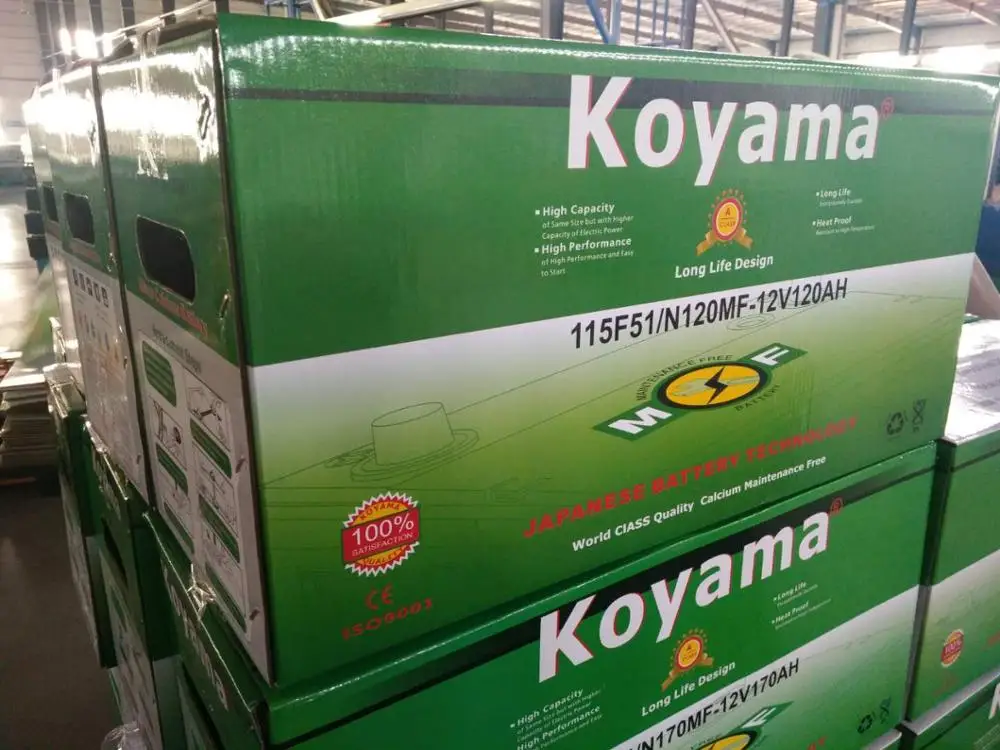 KOYAMA 12V 120Ah MF Heavy Duty Truck Batteries N120