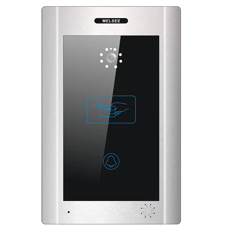 Fingerprint biometric door entry intercom office analog video intercom swipe card unlocking door phone