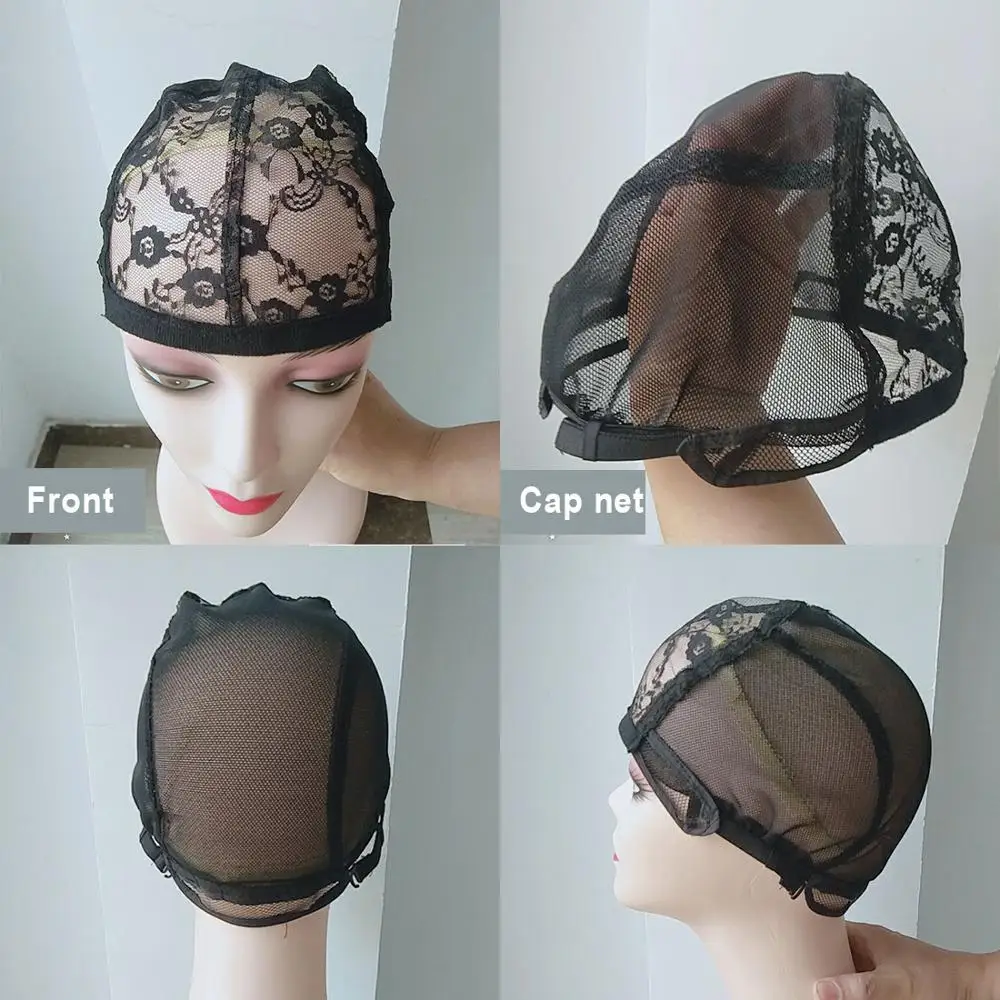 
Elastic Wig Caps For Making Wigs Stretch Lace Weaving Cap Extra Large For Big Head with Adjustable Straps and Combs 